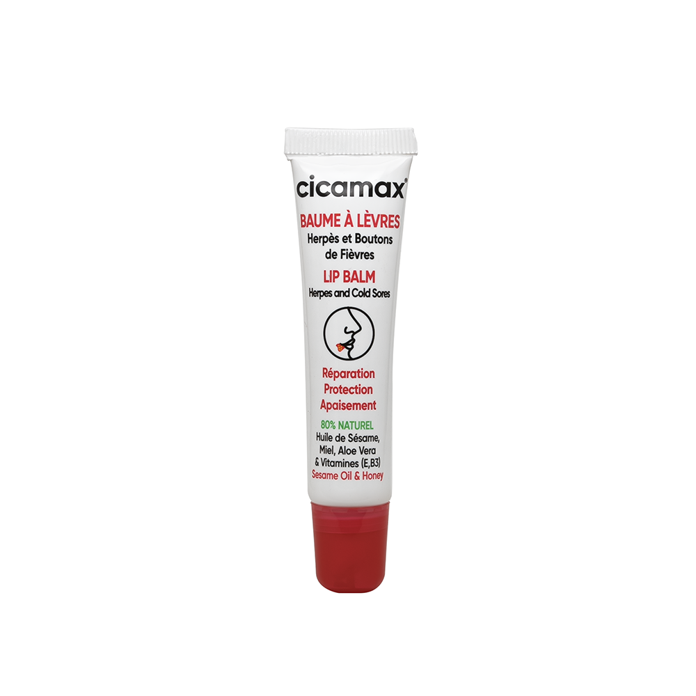 CICAMAX HERPÈS ET BOUTONS BAUME À LÈVRES 15 ML