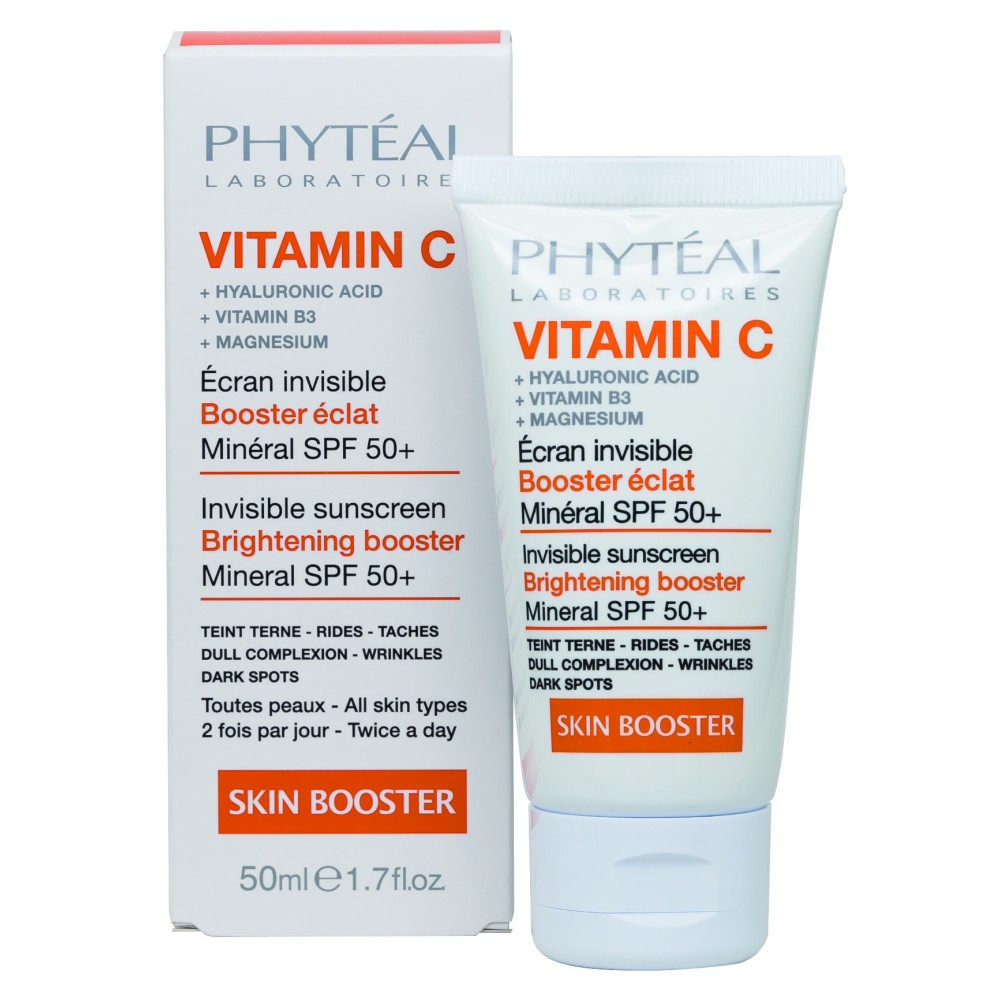 PHYTÉAL VITAMINE C ÉCRAN INVISIBLE SPF 50+, 100% MINÉRAL 50 ML