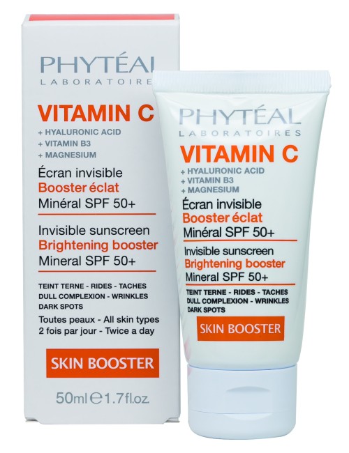 PHYTÉAL VITAMINE C ÉCRAN INVISIBLE SPF 50+, 100% MINÉRAL 50 ML