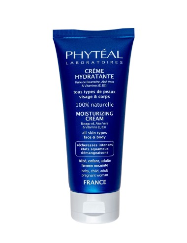 PHYTÉAL CRÈME HYDRATANTE VISAGE ET CORPS TOUT TYPE DE PEAU À L'HUILE DE BOURRACHE 100 ML