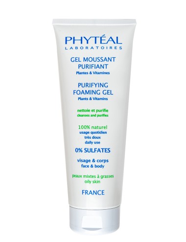 GEL MOUSSANT PURIFIANT PEAUX GRASSES AUX EXTRAITS DE PLANTES 250 ML