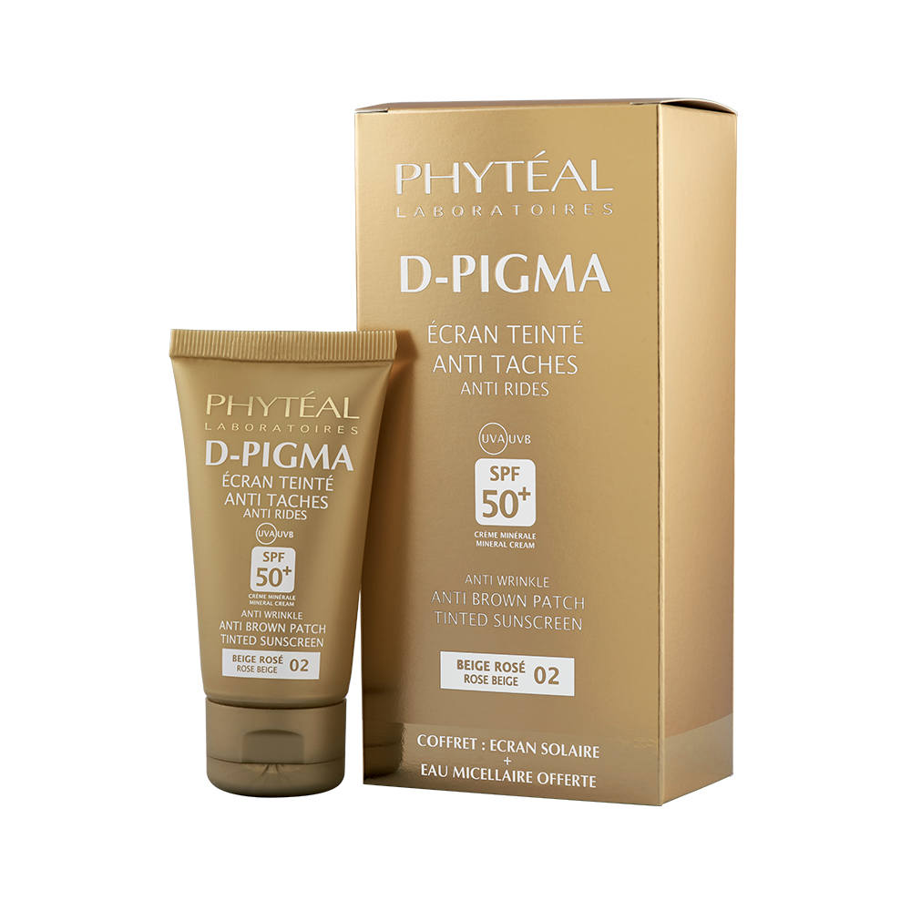 PHYTÉAL ROSE BEIGE TINTED ANTI-SPOT ANTI-WRINKLE SUNSCREEN SPF 50+