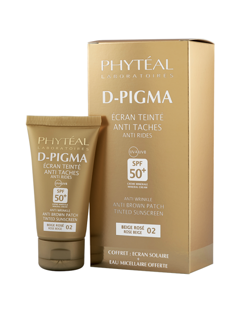 PHYTÉAL ROSE BEIGE TINTED ANTI-SPOT ANTI-WRINKLE SUNSCREEN SPF 50+