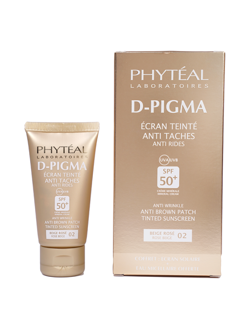 PHYTÉAL ROSE BEIGE TINTED ANTI-SPOT ANTI-WRINKLE SUNSCREEN SPF 50+